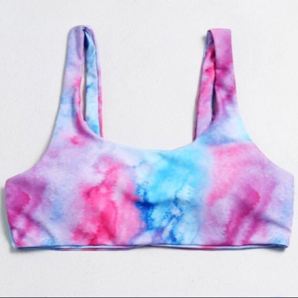 TIE DYE LINED HIGH WAISTED BIKINI - Picture 3 of 15